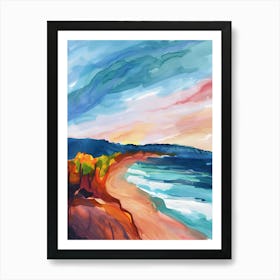 Sunset At The Beach 2 Art Print