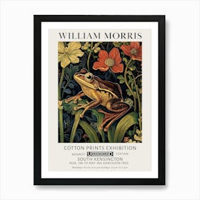 William Morris Frog Golden Vintage Exhibition Art Print