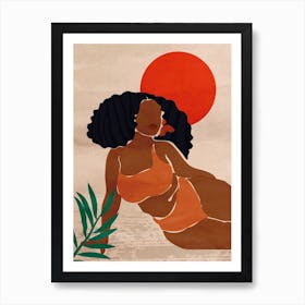 Red Sun Art Print