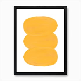 Painted Abstract Shapes 2 Art Print