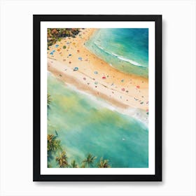 Tropical Beach Art Print