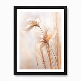 Boho Dried Flowers Bird Of Paradise 1 Art Print