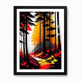 Autumn In The Woods 6 Art Print