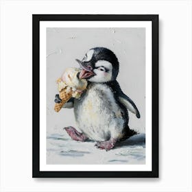 Ice Cream Penguin 1 Art Print