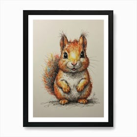 Red Squirrel 3 Affiche