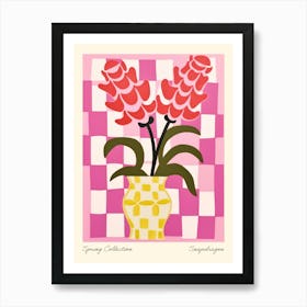 Spring Collection Snapdragon Flower Vase 4 Art Print