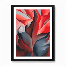 Georgia O'Keeffe - The Red Maple at Lake George 1 Art Print