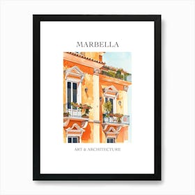 Marbella Travel And Architecture Poster 2 Art Print