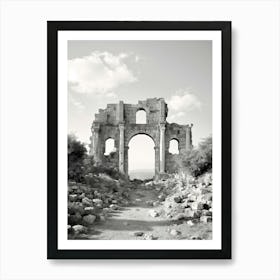 Byblos, Lebanon, Black And White Photography 3 Art Print