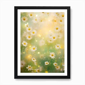 Daisy Flower Background 1 Art Print