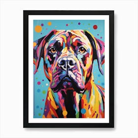 Boxer Pop Art Inspired 5 Art Print