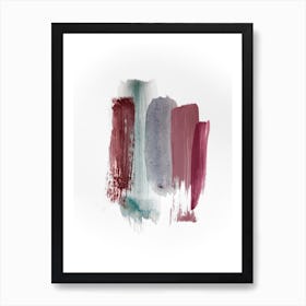 Abstract Aquarelle Earty Colors Of The Woods Art Print