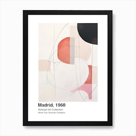 World Tour Exhibition, Abstract Art, Madrid, 1960 4 Art Print