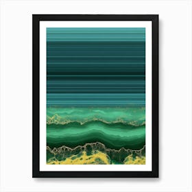 Agate Wave Art Print