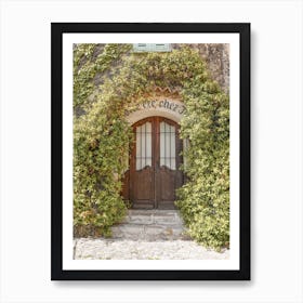 Front Door In Eze, France Art Print