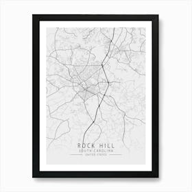 Rock Hill South Carolina Art Print