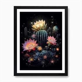 Galactic Flower Celestial 3 Art Print