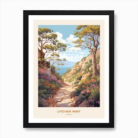 Lycian Way Turkey 1 Hike Poster Art Print