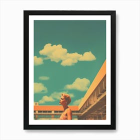 Vintage 1960s Sky Kitsch 3 Art Print