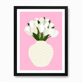 Tulip Arrangement - Pink Art Print