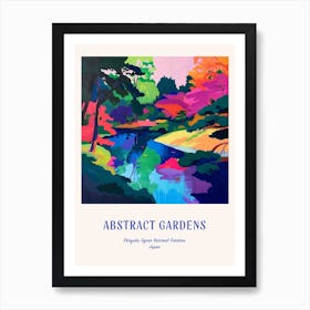 Colourful Gardens Shinjuku Gyoen National Gardens Japan 3 Blue Poster Art Print