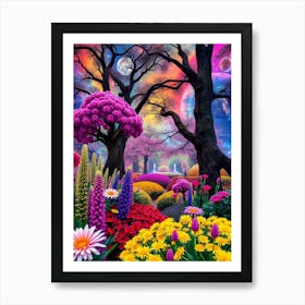 Colorful Flower Garden Art Print