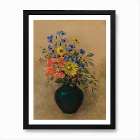 Flowers In A Vase 56 Art Print