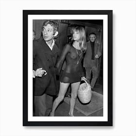 Jane Birkin And Serge Gainsbourg Art Print