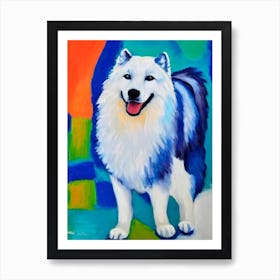 Samoyed Fauvist Style Dog Art Print