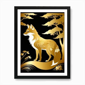 Japan Golden Fox 15 Art Print