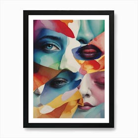 Faces Of Women Art Print