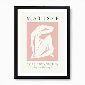Matisse Abstract Body Print Pink Art Print