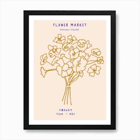 Flower Market Art Print