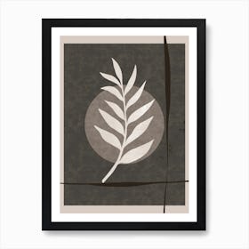 Leaf In A Square Art Print