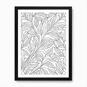 Tea Leaf William Morris Inspired 2 Art Print