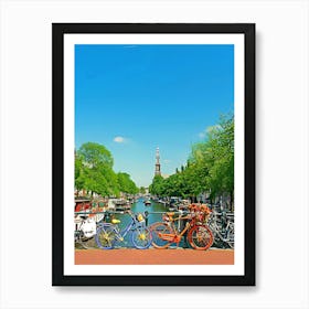 Amsterdam During Summer Art Print