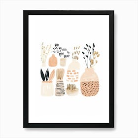 Vases And Plants 2 Art Print