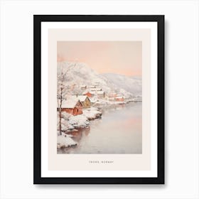 Dreamy Winter Painting Poster Troms Norway 4 Art Print