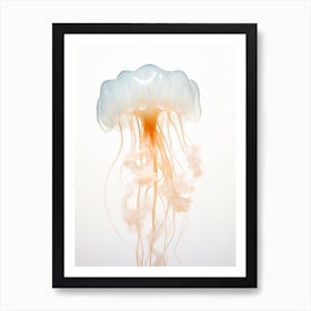 Lions Mane Jellyfish Watercolour 8 Art Print