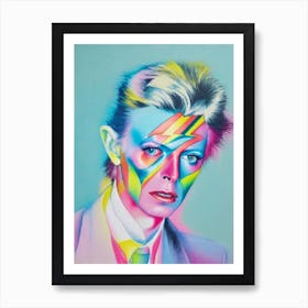 David Bowie Colourful Illustration Art Print
