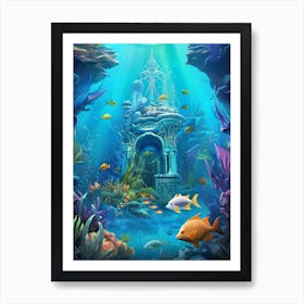 Underwater Scene Art Print