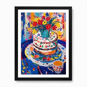 Funfetti Cake Painting 1 Art Print