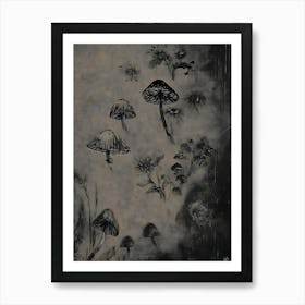 Mushrooms Art Print