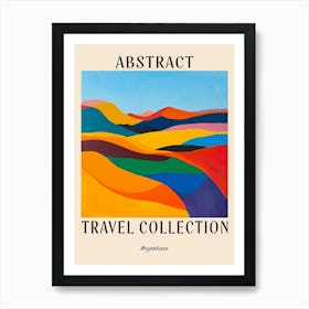 Abstract Travel Collection Poster Mozambique 2 Art Print