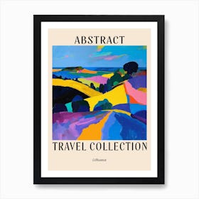 Abstract Travel Collection Poster Lithuania 4 Art Print