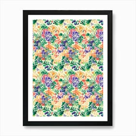 Blossom Bounty London Fabrics Floral Pattern 4 Art Print