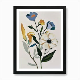 Painted Florals Lisianthus 4 Art Print