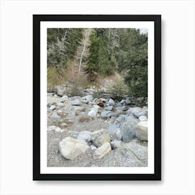 Boulders In A Stream Art Print