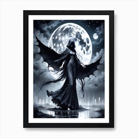 Gothic Witch Art Print