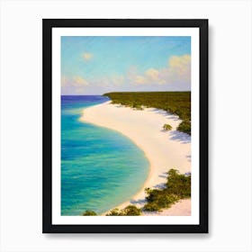 Taino Beach Bahamas Monet Style Art Print